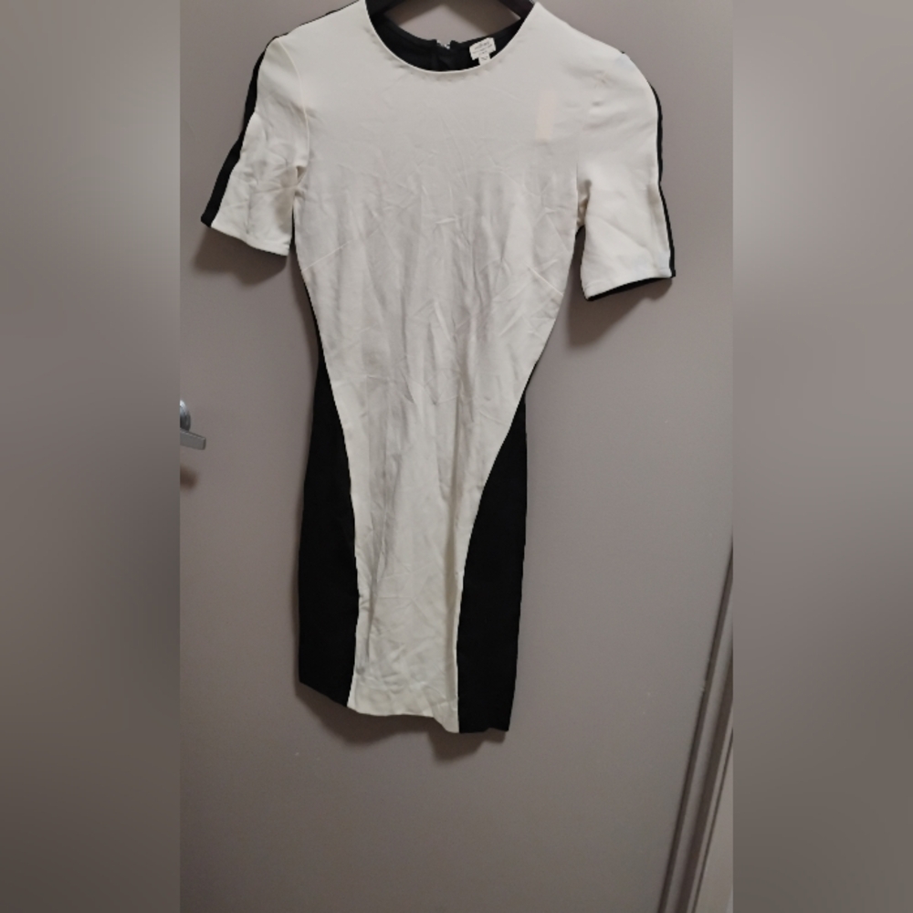 Wilfred Aritzia Womens Bodycon Color Block Mini Dress Sz XS